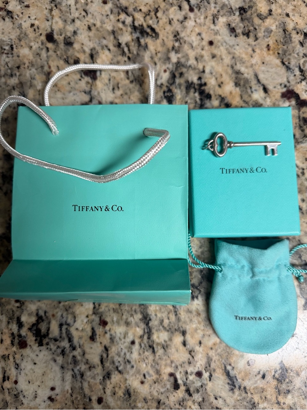 Tiffany & Co. Large Silver Key Pendant